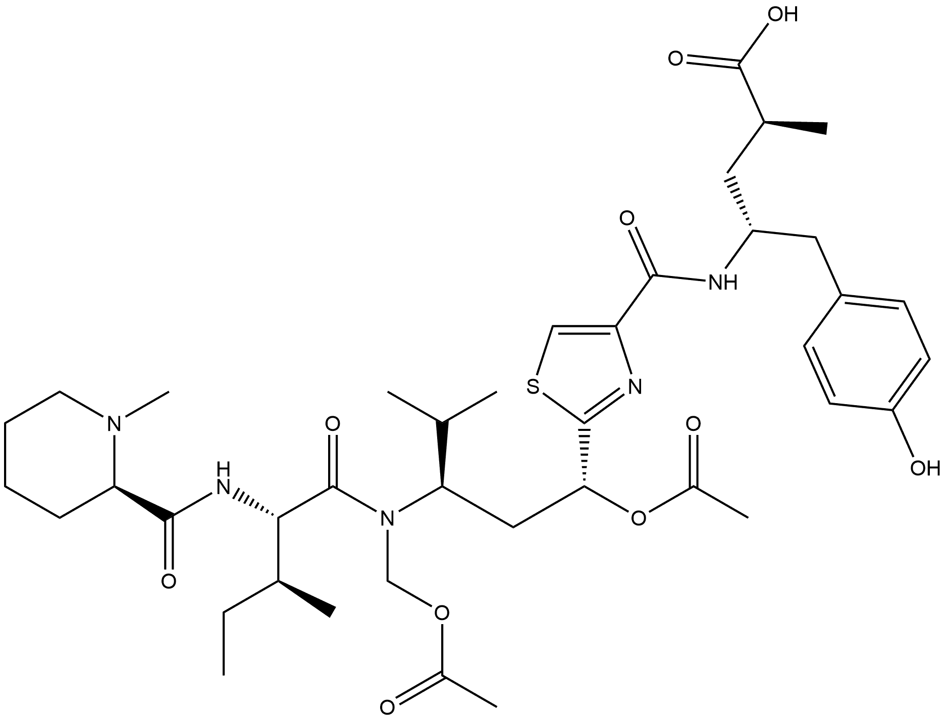Tubulysin I, 799822-10-9, 结构式