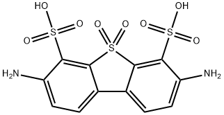 3,7-diaminobiphenyl sulfone-4,6-disulfonic acid Struktur