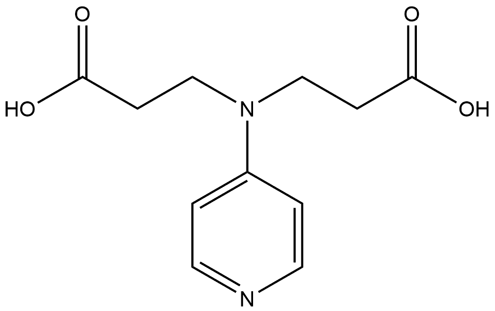 β-Alanine, N-(2-carboxyethyl)-N-4-pyridinyl-,80028-20-2,结构式