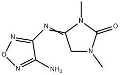 2-?Imidazolidinone, 4-?[(4-?amino-?1,?2,?5-?oxadiazol-?3-?yl)?imino]?-?1,?3-?dimethyl-|