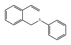 Benzene, 1-ethenyl-2-[(phenylthio)methyl]- Structure