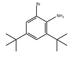 Benzenamine, 2-bromo-4,6-bis(1,1-dimethylethyl)- Structure