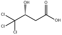 Butanoic acid, 4,4,4-trichloro-3-hydroxy-, (R)- (9CI) Struktur