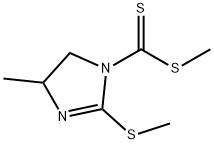 1H-Imidazole-1-carbodithioic acid, 4,5-dihydro-4-methyl-2-(methylthio)-, methyl ester