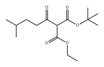 Propanedioic acid, 2-(4-methyl-1-oxopentyl)-, 1-(1,1-dimethylethyl) 3-ethyl ester