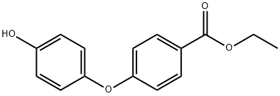 Benzoic acid, 4-(4-hydroxyphenoxy)-, ethyl ester 结构式