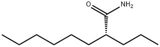 Octanamide, 2-propyl-, (2R)- Struktur