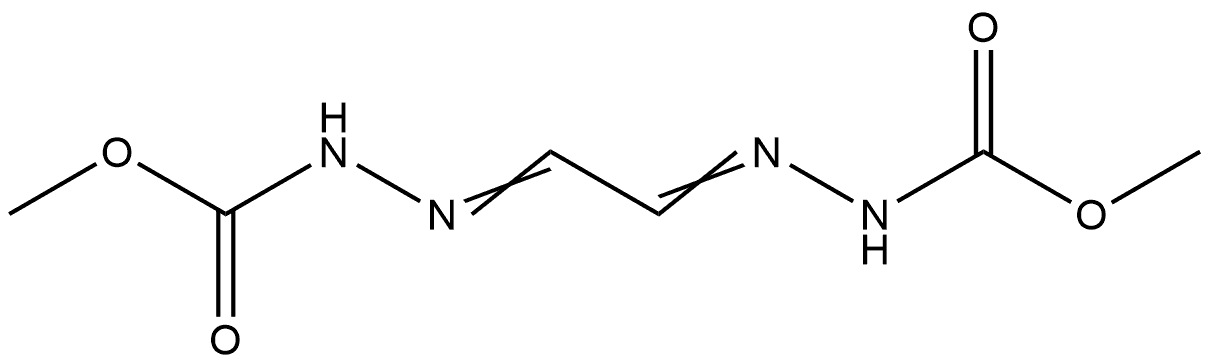 Hydrazinecarboxylic acid, 2,2'-(1,2-ethanediylidene)bis-, dimethyl ester (9CI) Structure