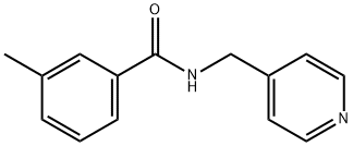 Benzamide, 3-methyl-N-(4-pyridinylmethyl)- Structure