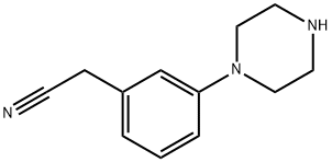 2-[3-(piperazin-1-yl)phenyl]acetonitrile Structure