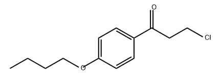 1-Propanone, 1-(4-butoxyphenyl)-3-chloro- Struktur