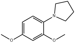Pyrrolidine, 1-(2,4-dimethoxyphenyl)- Structure