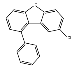 Dibenzofuran, 8-chloro-1-phenyl- Struktur