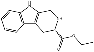 1H-Pyrido[3,4-b]indole-3-carboxylic acid, 2,3,4,9-tetrahydro-, ethyl ester, (3S)- 结构式