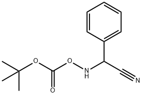 Carbonic acid, (cyanophenylmethyl)azanyl 1,1-dimethylethyl ester Struktur