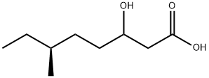 Octanoic acid, 3-hydroxy-6-methyl-, (6S)- Struktur