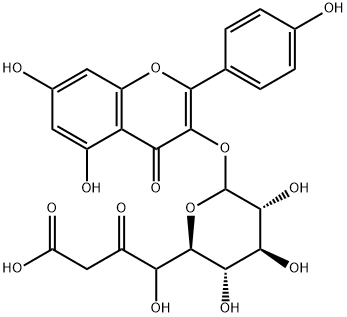 Kaempferol-3-O-(6-Malonyl-Glucoside) 结构式