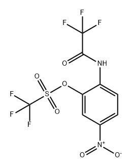 Methanesulfonic acid, 1,1,1-trifluoro-, 5-nitro-2-[(2,2,2-trifluoroacetyl)amino]phenyl ester Structure