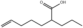 2-丙基-6-庚烯酸 结构式