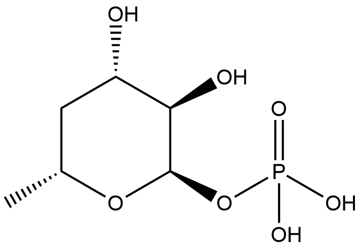 α-?D-?xylo-?Hexopyranose, 4,?6-?dideoxy-?, 1-?(dihydrogen phosphate) Structure