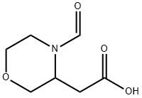 3-Morpholineacetic acid, 4-formyl-