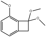 2,8,8-Trimethoxybicyclo[4.2.0]octa-1,3,5-triene Struktur
