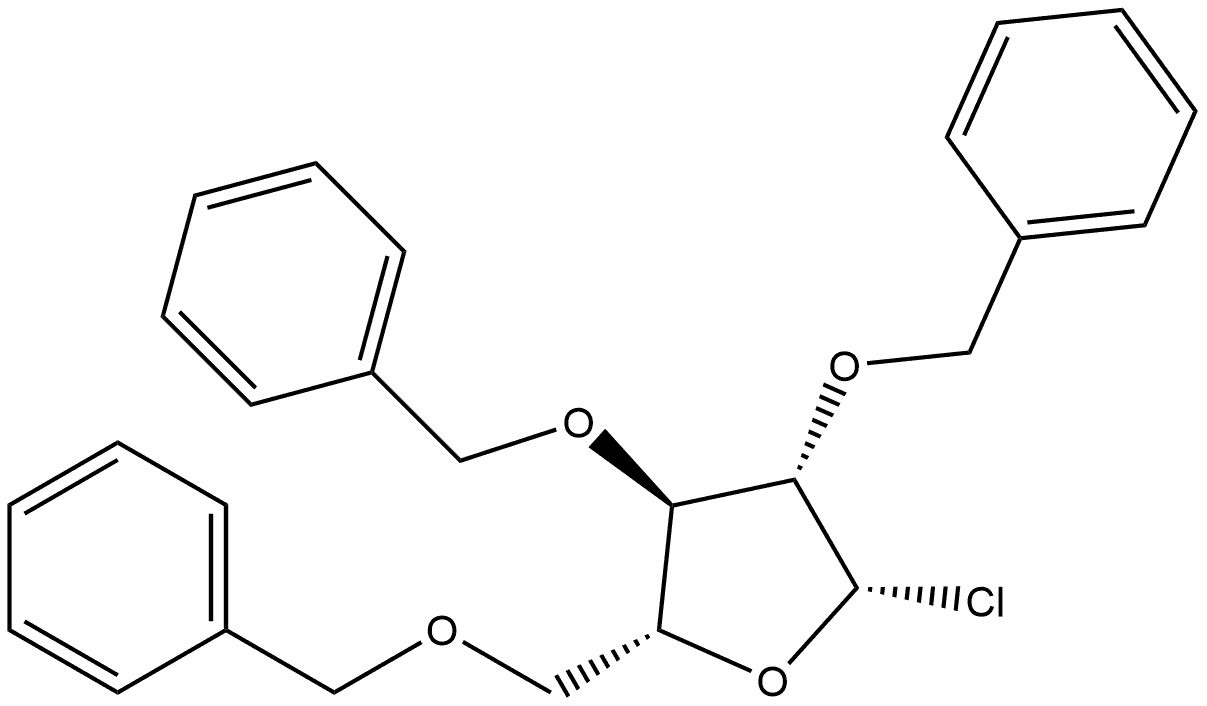 β-D-Arabinofuranosyl chloride, 2,3,5-tris-O-(phenylmethyl)-
