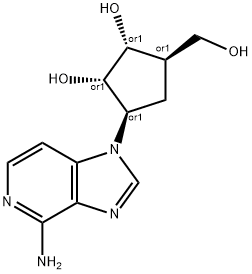 3-デアザ-(±)-アリステロマイシン 化学構造式