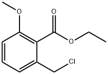 Benzoic acid, 2-(chloromethyl)-6-methoxy-, ethyl ester 化学構造式