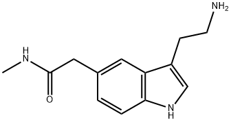 1H-Indole-5-acetamide, 3-(2-aminoethyl)-N-methyl- Structure