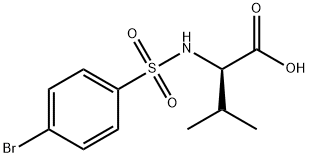 D-Valine, N-[(4-bromophenyl)sulfonyl]- Struktur