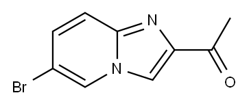 1-(6-Bromoimidazo[1,2-a]pyridin-2-yl)ethanone 结构式