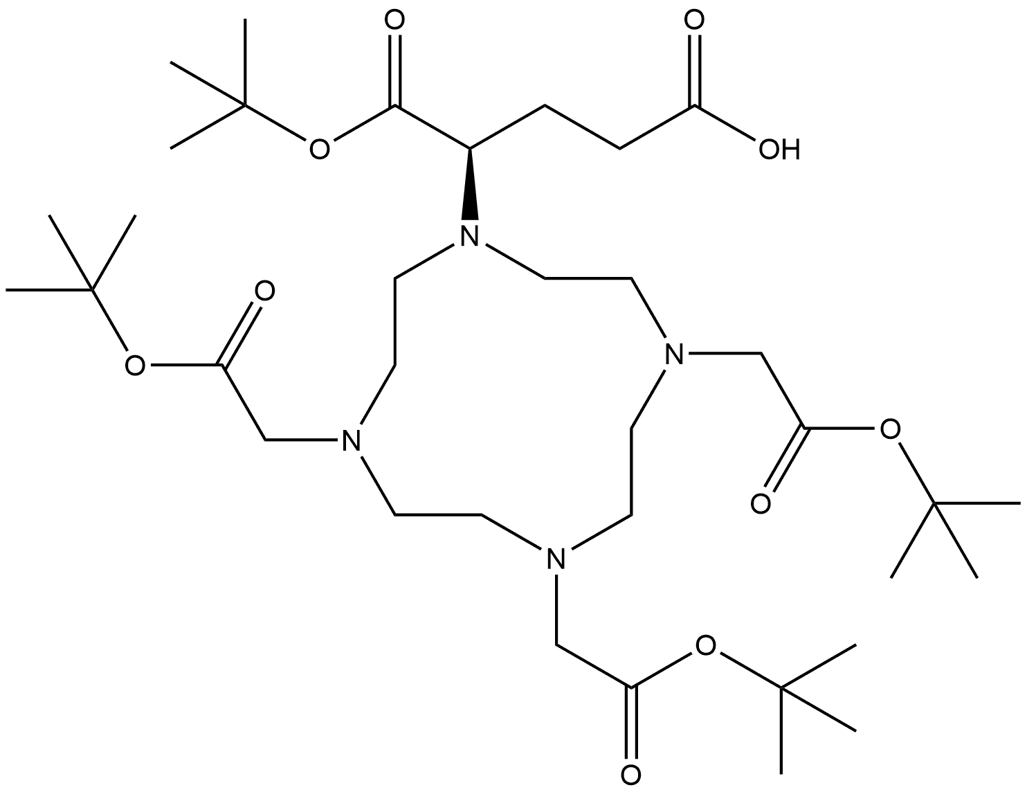 (R)-tert-Bu4-DOTAGA,817562-90-6,结构式