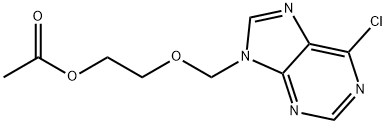 2-((6-Chloro-9H-purin-9-yl)methoxy)ethyl acetate,81777-47-1,结构式