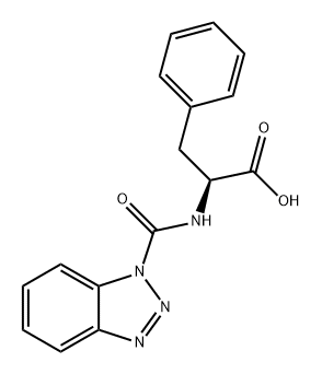 L-Phenylalanine, N-(1H-benzotriazol-1-ylcarbonyl)- Structure