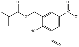 2-Propenoic acid, 2-methyl-, (3-formyl-2-hydroxy-5-nitrophenyl)methyl ester|