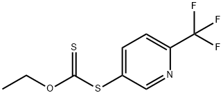 Carbonodithioic acid, O-ethyl S-[6-(trifluoromethyl)-3-pyridinyl] ester Struktur