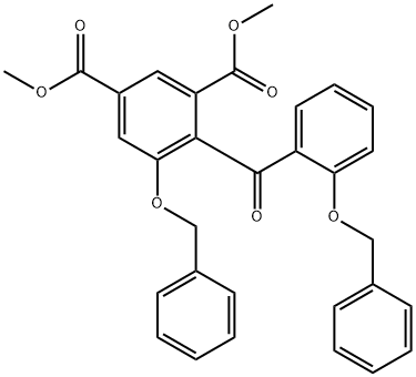 1,3-Benzenedicarboxylic acid, 5-(phenylmethoxy)-4-[2-(phenylmethoxy)benzoyl]-, 1,3-dimethyl ester