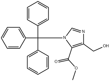 1H-Imidazole-5-carboxylic acid, 4-(hydroxymethyl)-1-(triphenylmethyl)-, methyl ester