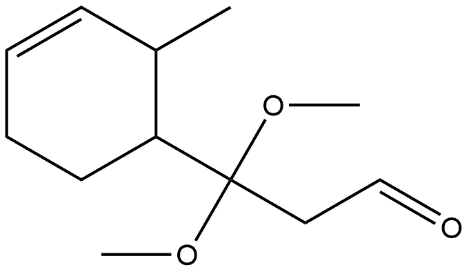 3-?Cyclohexene-?1-?propanal, β,?β-?dimethoxy-?2-?methyl- 结构式
