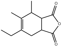 1,?3-?Isobenzofurandione, 6-?ethyl-?3a,?4,?7,?7a-?tetrahydro-?4,?5-?dimethyl- Struktur