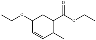 3-?Cyclohexene-?1-?carboxylic acid, 5-?ethoxy-?2-?methyl-?, ethyl ester Struktur