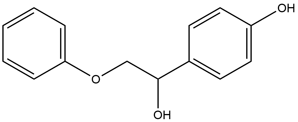 4-(1-羟基-2-苯氧基乙基)苯酚 结构式