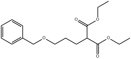 Propanedioic acid, 2-[3-(phenylmethoxy)propyl]-, 1,3-diethyl ester Structure