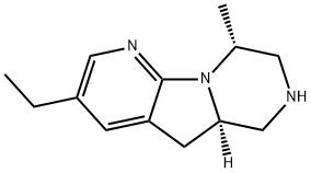 Pyrido[3',?2':4,?5]?pyrrolo[1,?2-?a]?pyrazine, 3-?ethyl-?5,?5a,?6,?7,?8,?9-?hexahydro-?9-?methyl-?, (5aR,?9R)?- Struktur