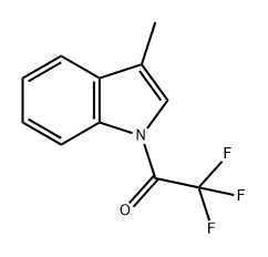 Ethanone, 2,2,2-trifluoro-1-(3-methyl-1H-indol-1-yl)- Structure