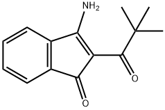 1H-Inden-1-one, 3-amino-2-(2,2-dimethyl-1-oxopropyl)- Structure