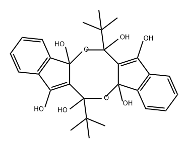 Diindeno[1,2-b:1',2'-f][1,5]dioxocin-4b,6,7,11b,13,14(6H,13H)-hexol, 6,13-bis(1,1-dimethylethyl)- Structure