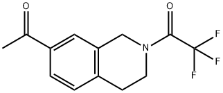 1-(7-Acetyl-3,4-dihydroisoquinolin-2(1H)-yl)-2,2,2-trifluoroethanone Structure