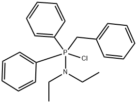 1-chloro-N,N-diethyl-1,1-diphenyl-1-(phenylmethyl)phosphoramine,82857-68-9,结构式